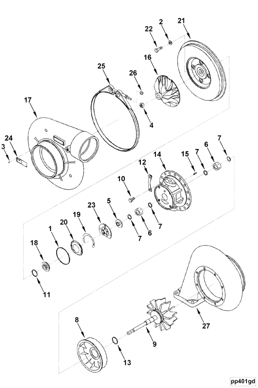 Turbocharger | Cummins 2882101 | hx80 Turbocharger