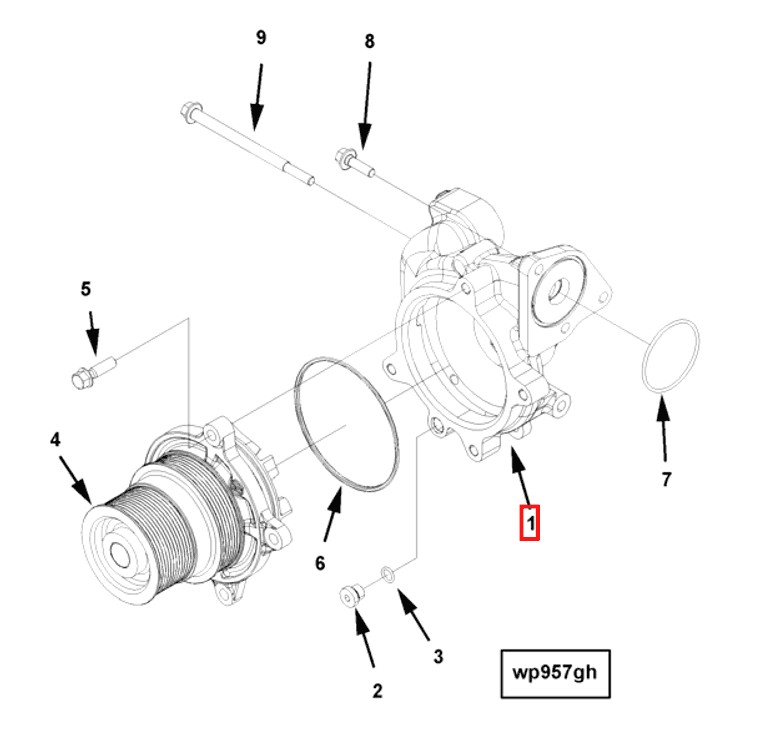 Water Pump | Cummins 2882150 | Water Pump Volute Housing