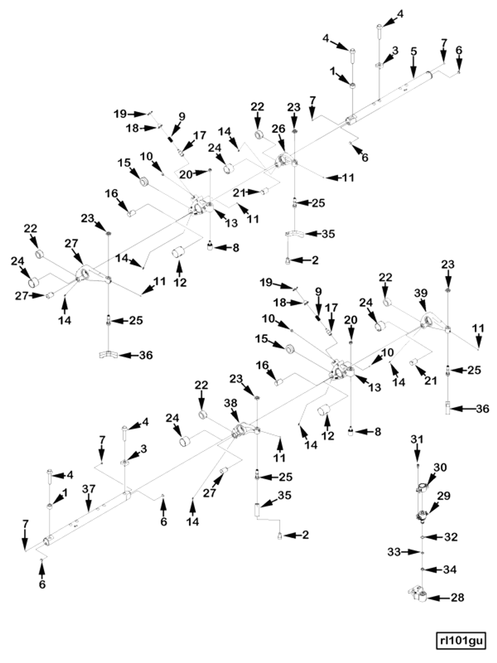 Rocker | Cummins 2882571 | Rocker Lever Shaft