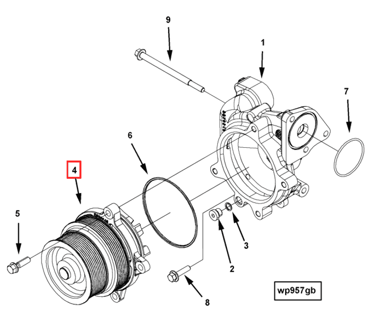 Water Pump | Cummins 2883151 | Water Pump Core