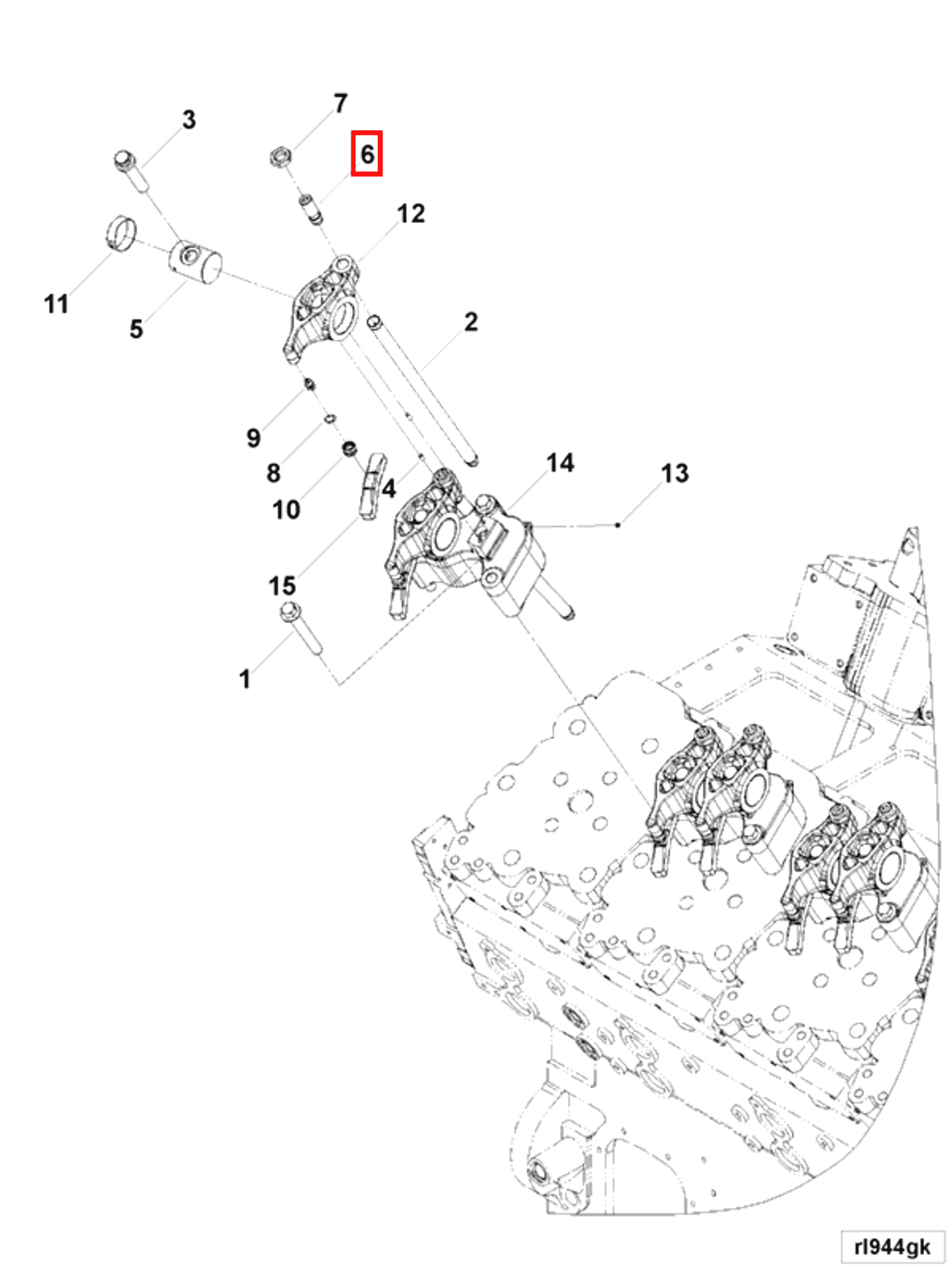 Rocker | Cummins 2887033 | Rocker Lever Adjusting Screw