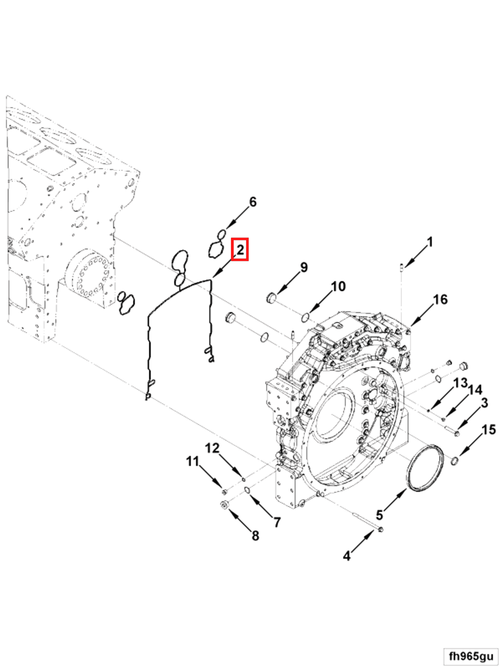 Flywheel | Cummins 2887097 | Flywheel Housing Seal