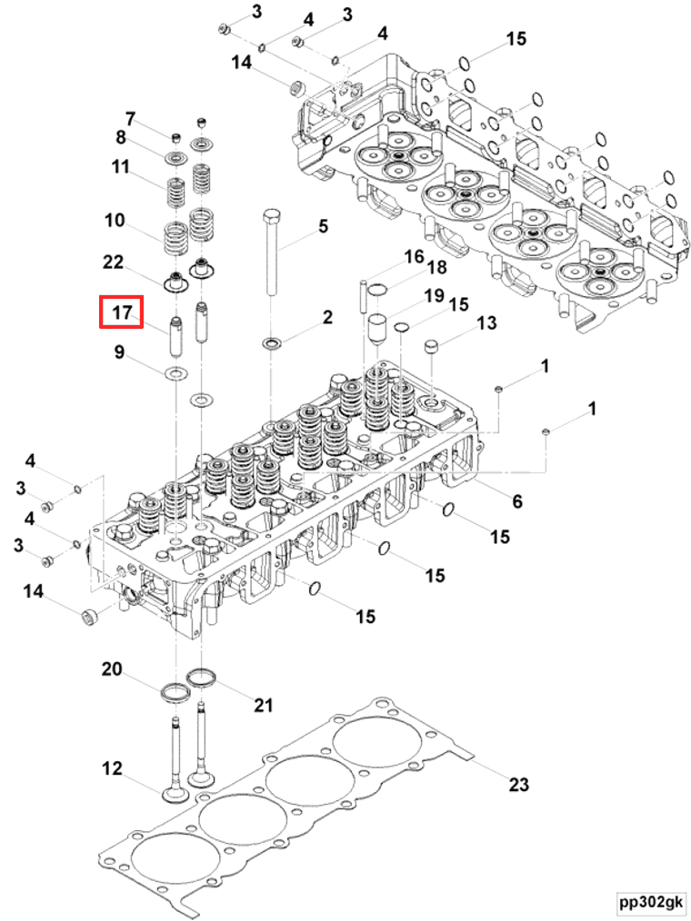 Valve | Cummins 2888416 | Valve Stem Guide