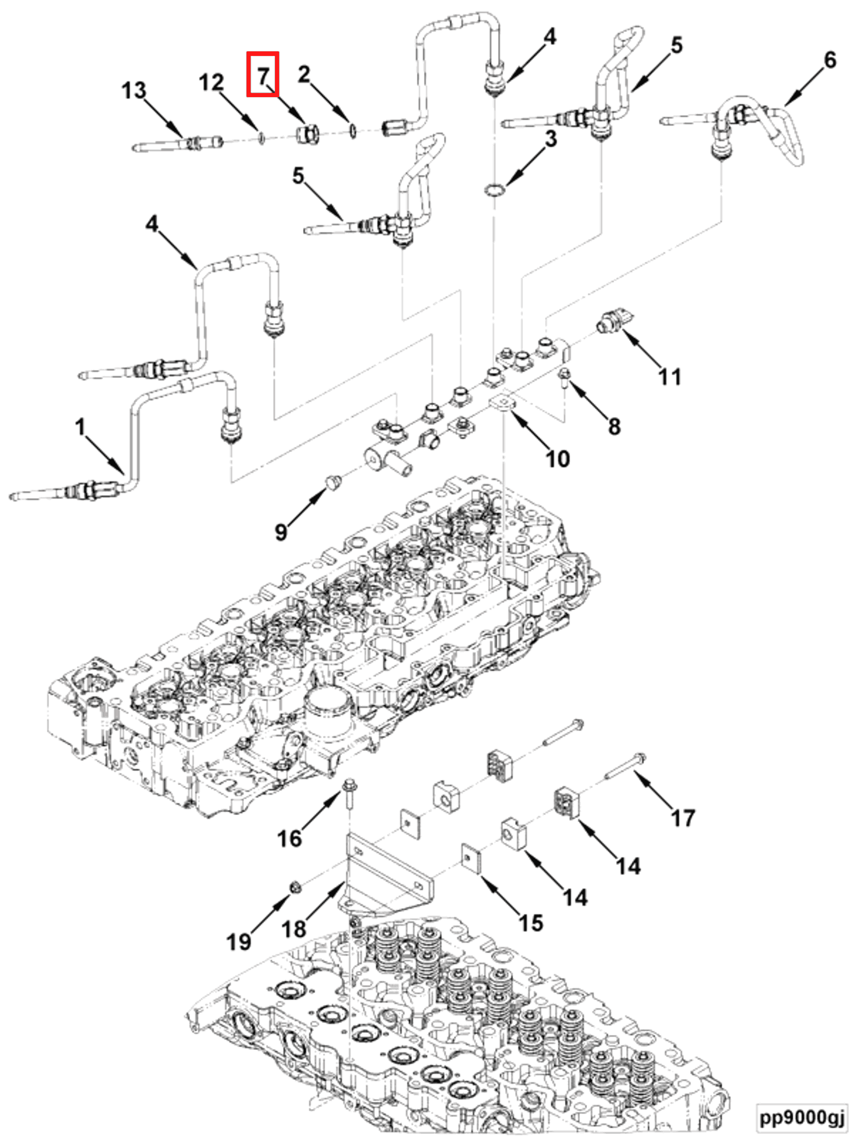 Retainer | Cummins 2891579 | Injector Fuel Supply Connector Retainer