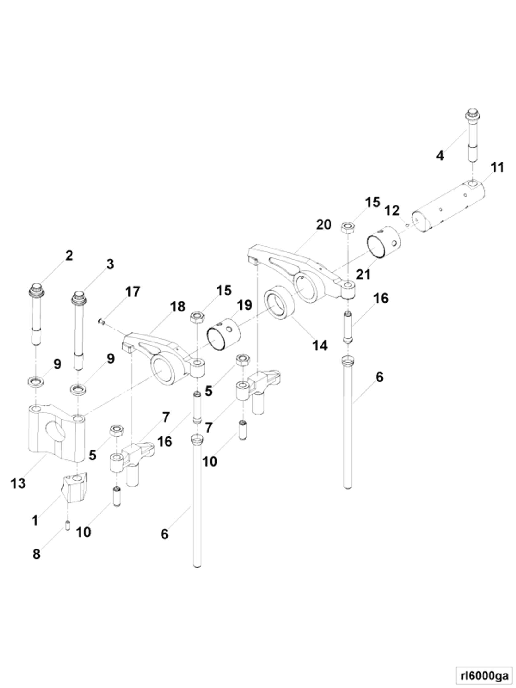 Rocker | Cummins 2897039 | Rocker Lever Shaft