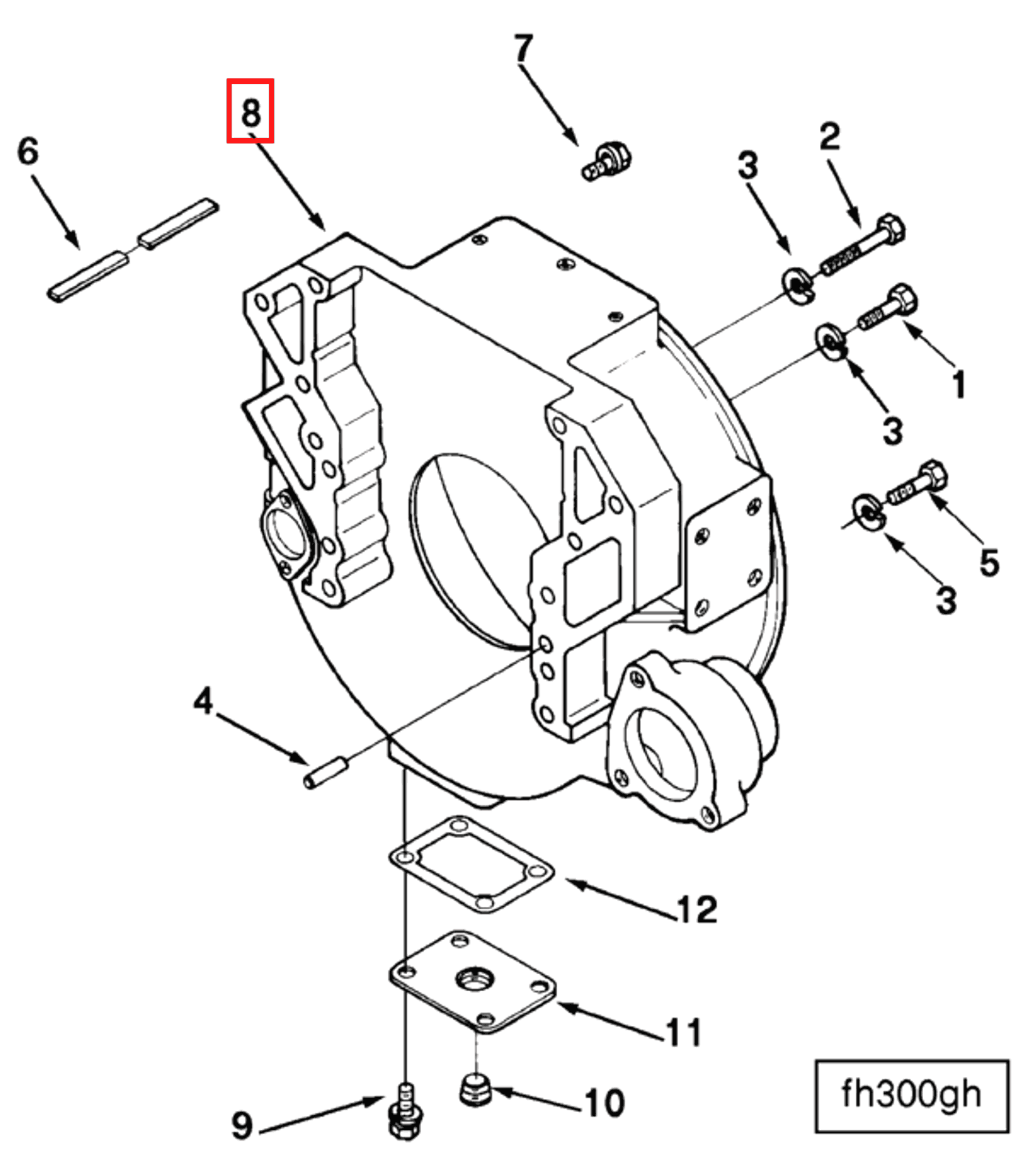 Flywheel | Cummins 3002355 | Flywheel Housing