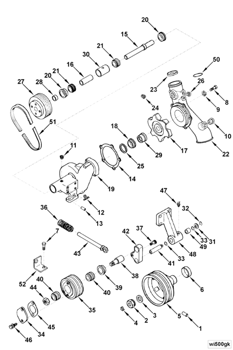 Water Pump | Cummins 3004796 | Water Pump Cover