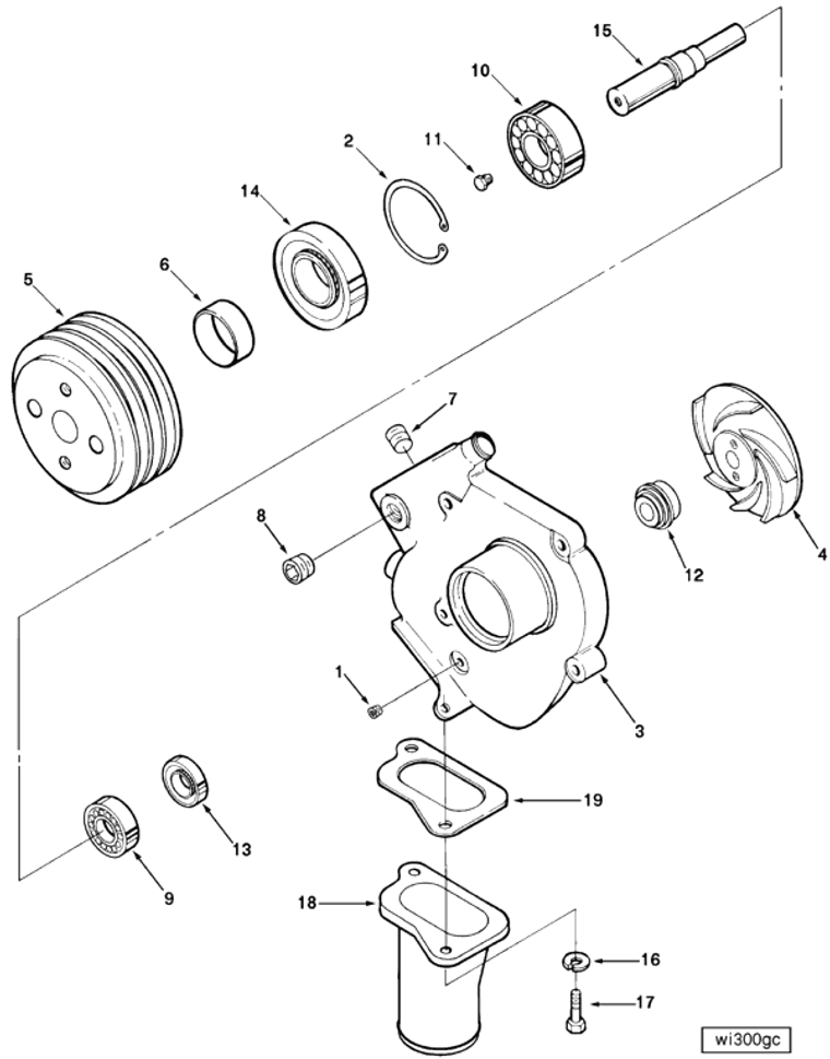 Water Pump | Cummins 3005764 | Water Pump Pulley