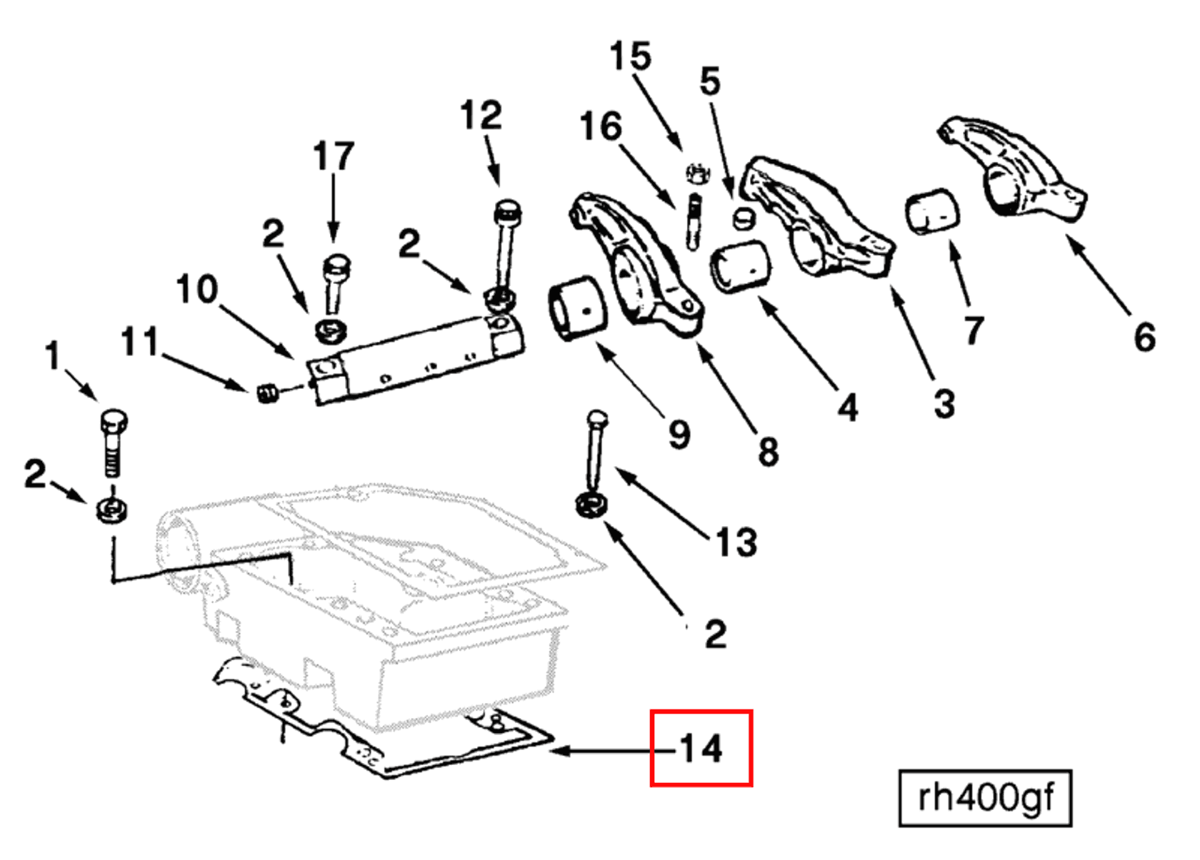 Rocker | Cummins 3005956 | Rocker Arm Housing Gasket