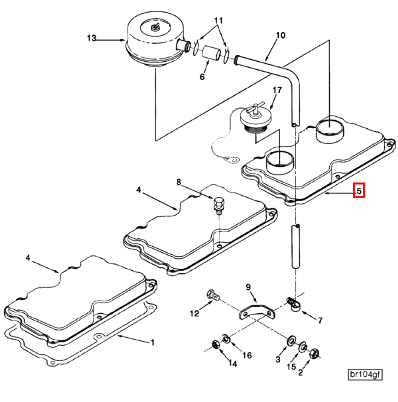 Rocker | Cummins 3006186 | Rocker Lever Cover