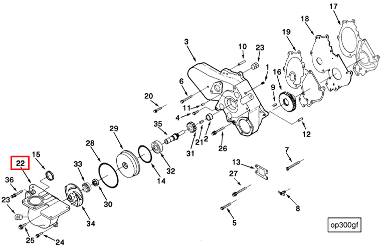 Water Pump | Cummins 3006513 | Water Pump Body