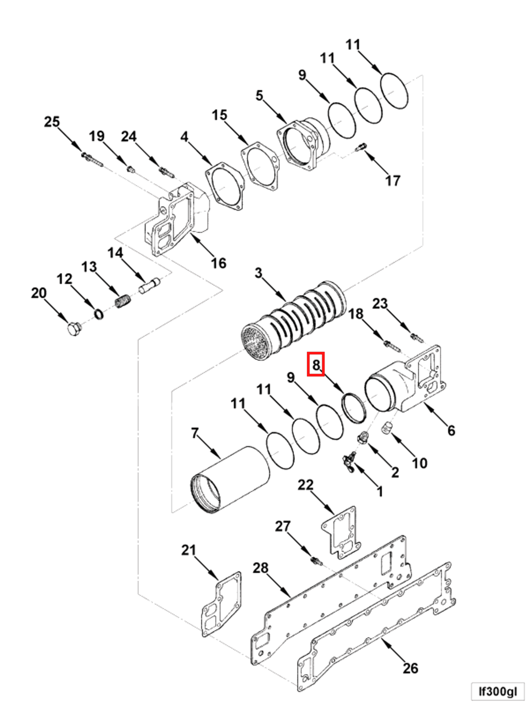 Retainer | Cummins 3006745 | Retaining Ring