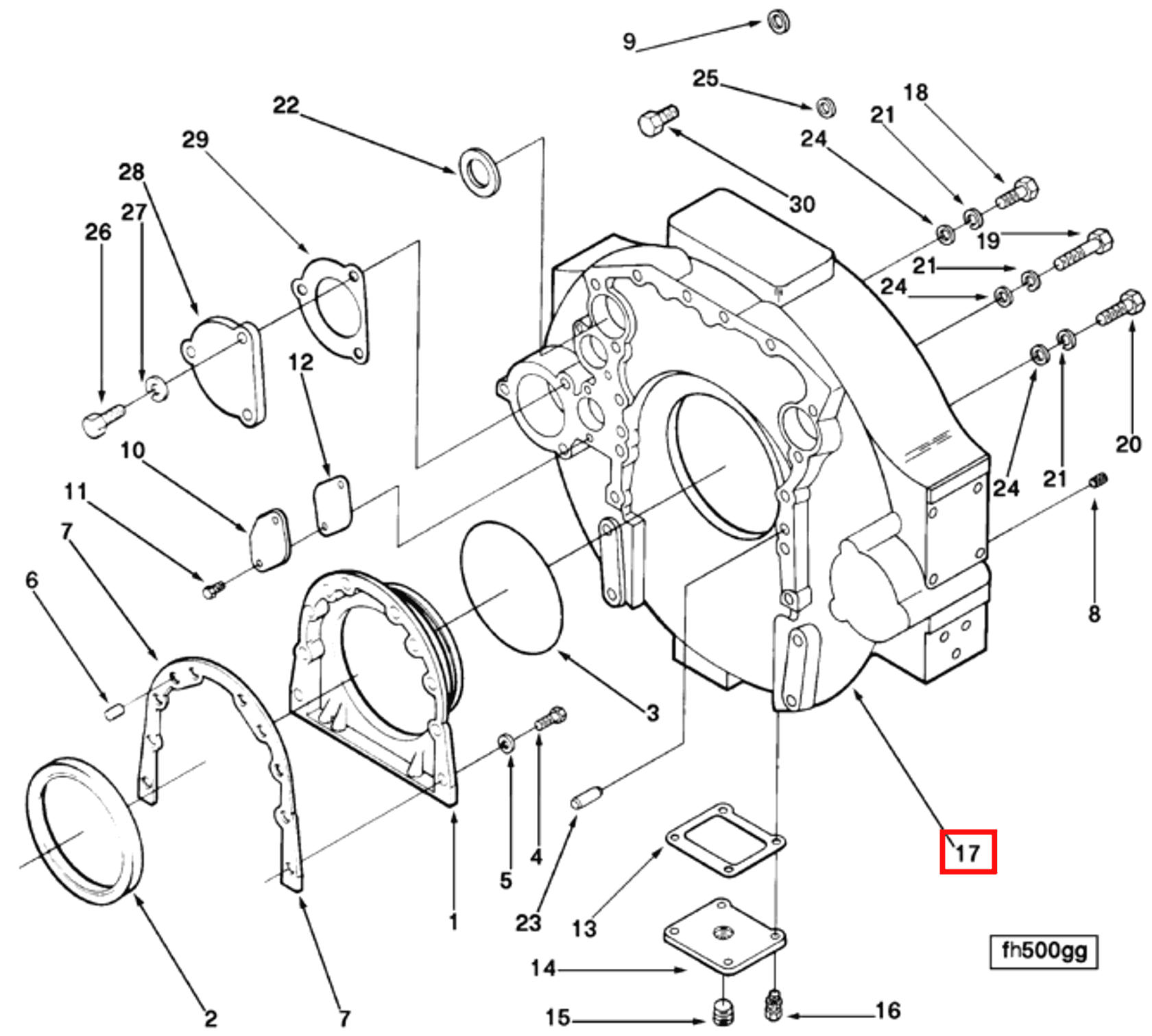 Flywheel | Cummins 3008059 | Flywheel Housing