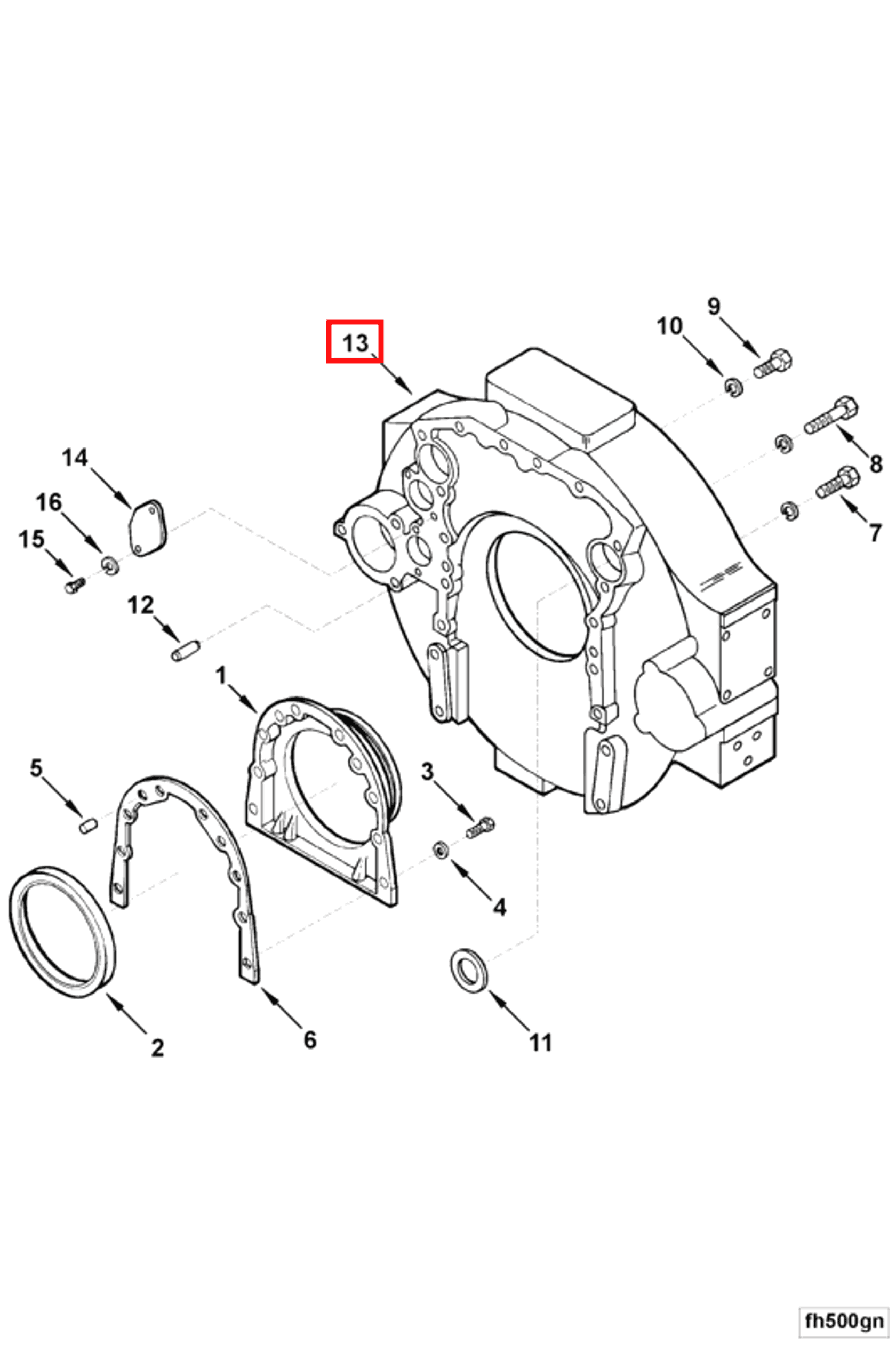 Flywheel | Cummins 3008062 | Flywheel Housing