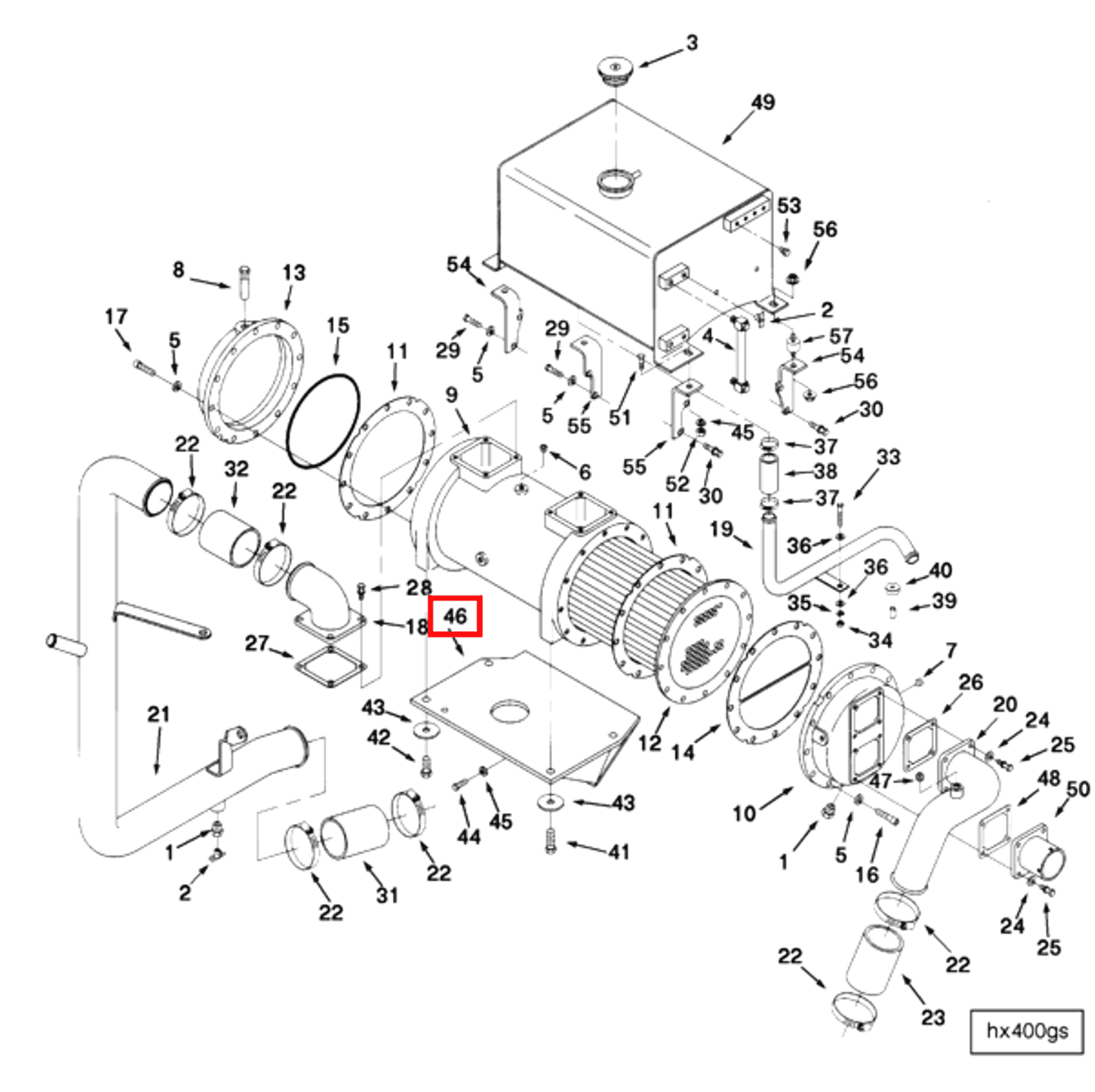 Heat Exchanger | Cummins 3008863 | Heat Exchanger Bracket