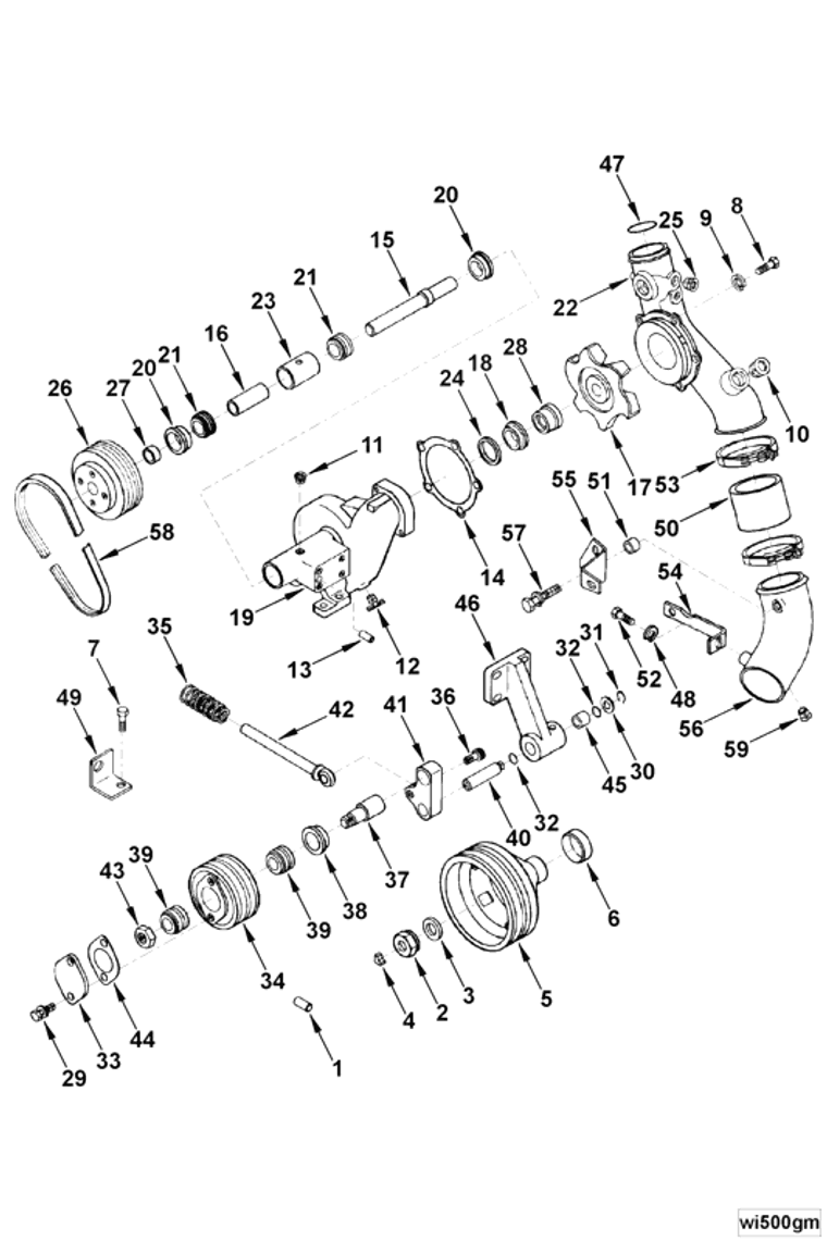 Water Pump | Cummins 3011724 | Water Pump Assembly Idler
