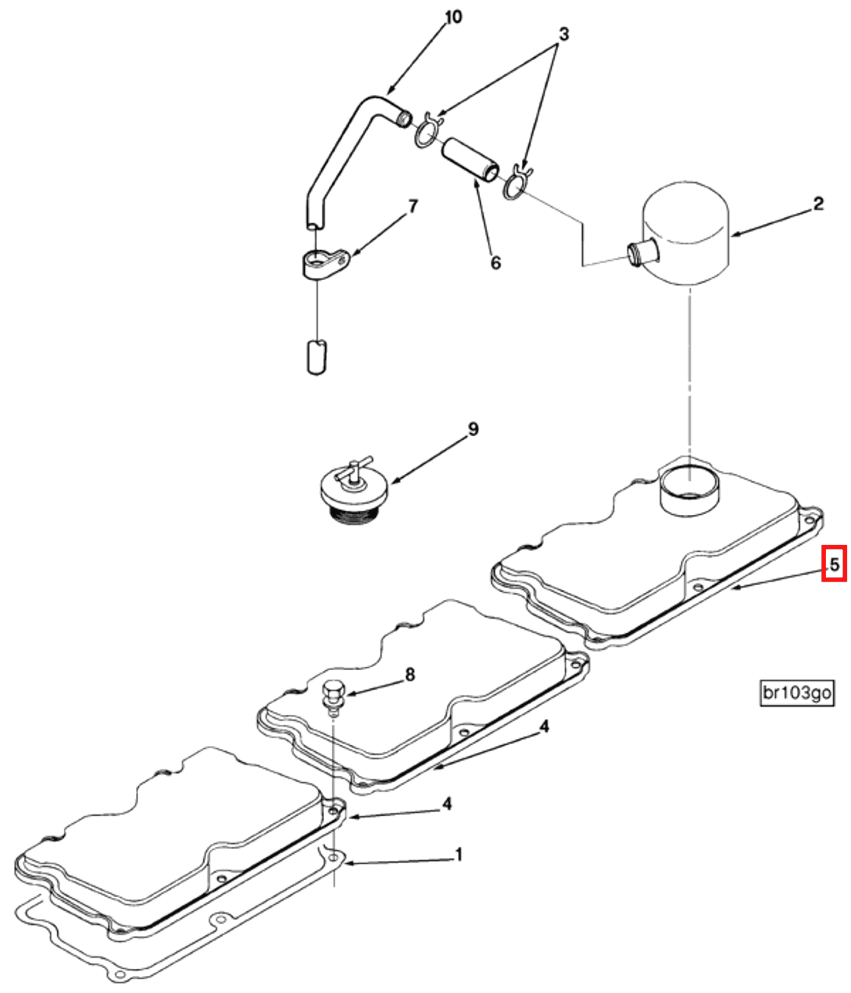 Rocker | Cummins 3012297 | Rocker Lever Cover