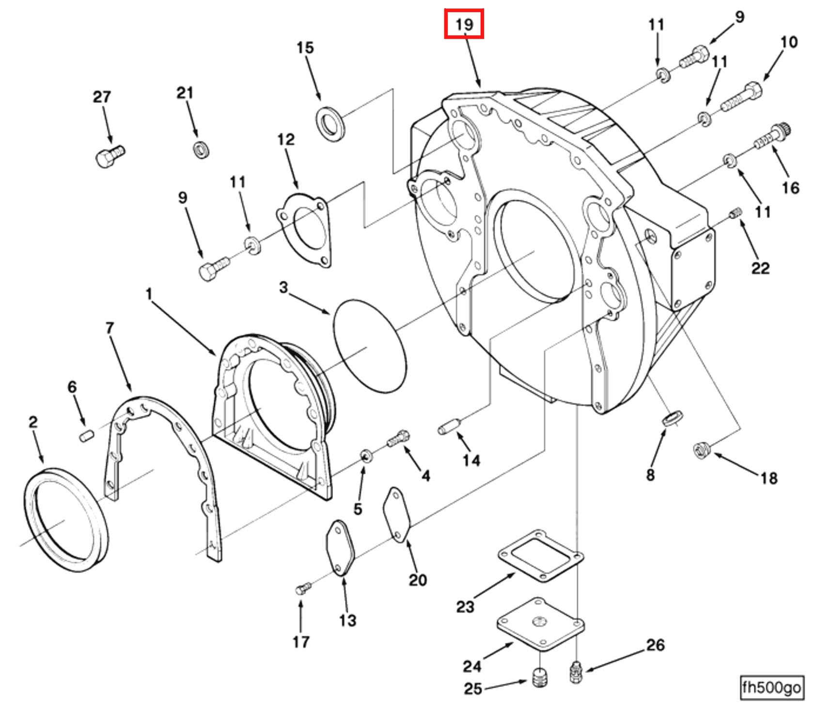 Flywheel | Cummins 3013255 | Flywheel Housing