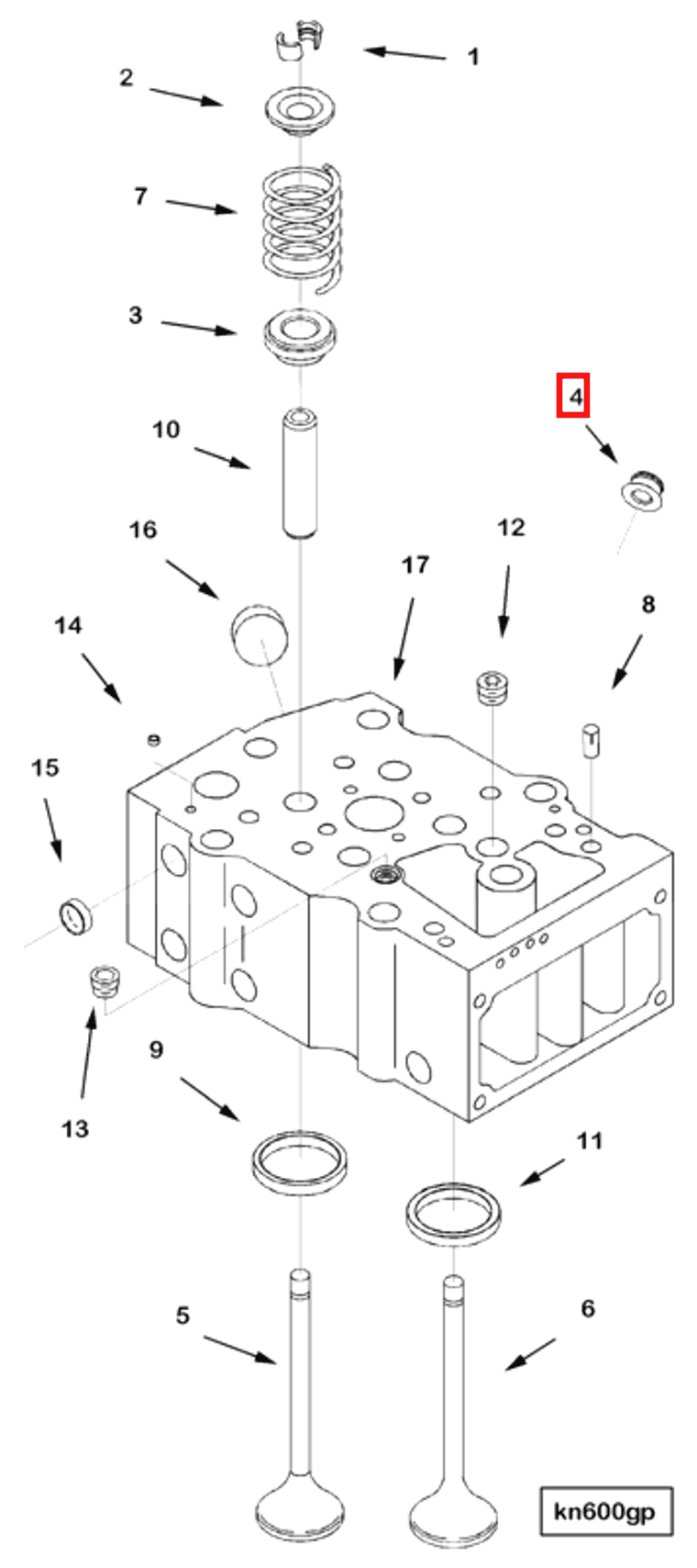 Valve | Cummins 3015881 | Valve Stem Seal