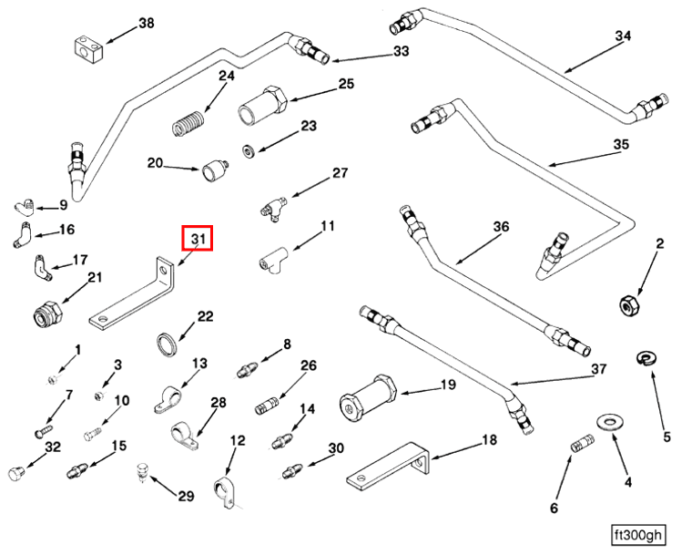 Valve | Cummins 3018307 | Valve Brace