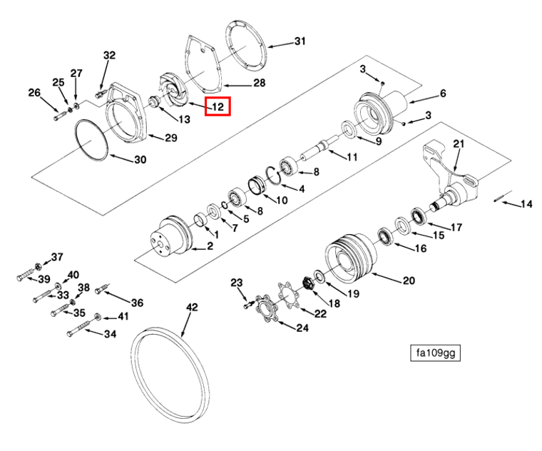 Water Pump | Cummins 3020479 | Water Pump Impeller
