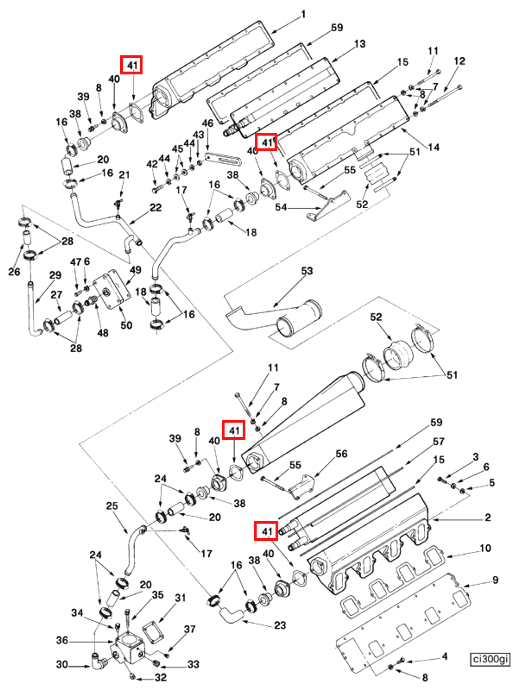 Gasket | Cummins 3024086 | Flange Gasket