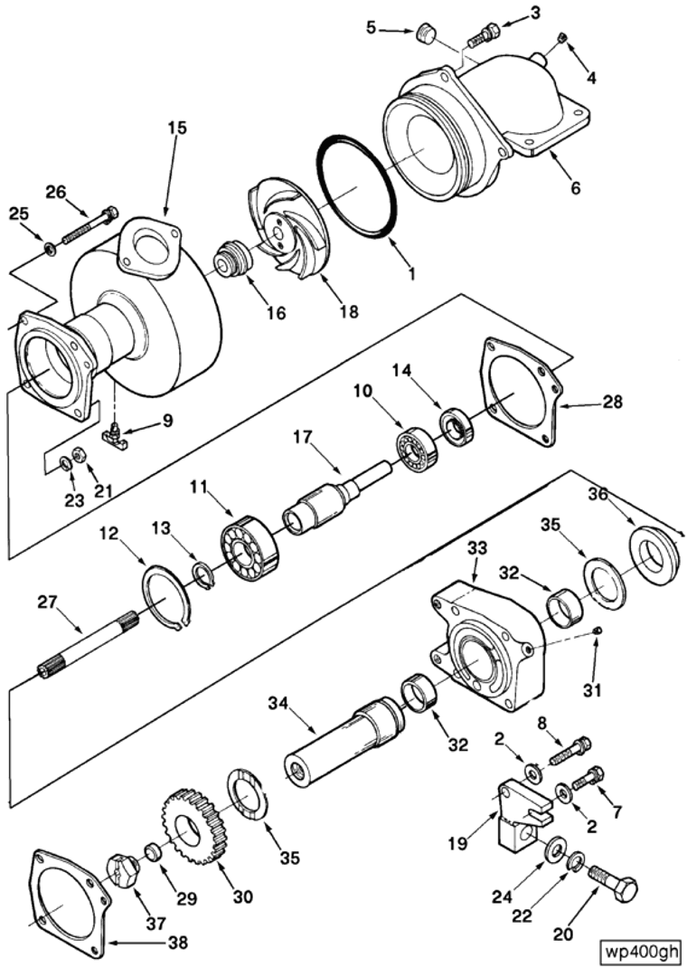 Water Pump | Cummins 3025885 | Water Pump Shaft