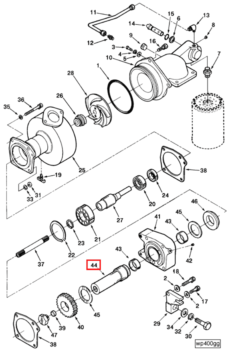 Water Pump | Cummins 3026968 | Water Pump Shaft