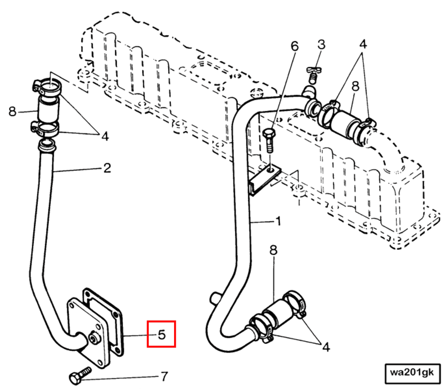 Gasket | Cummins 3027445 | Heater Housing Gasket
