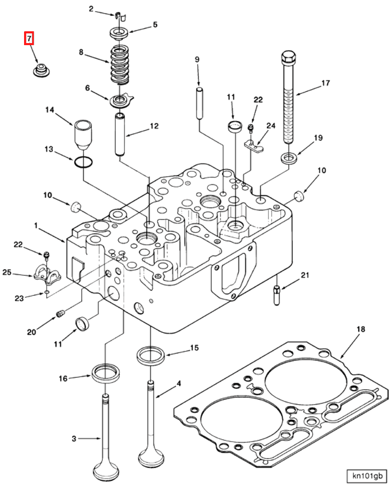 Valve | Cummins 3028216 | Valve Spring Retainer