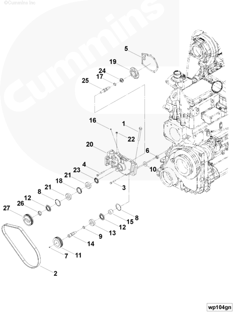 Water Pump | Cummins 3029099 | Water Pump Seal