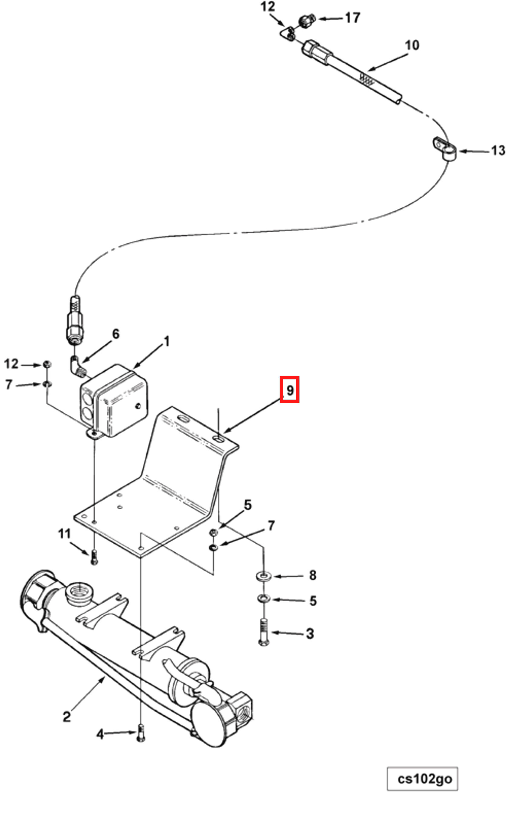 Engine | Cummins 3031662 | Engine Heater Bracket