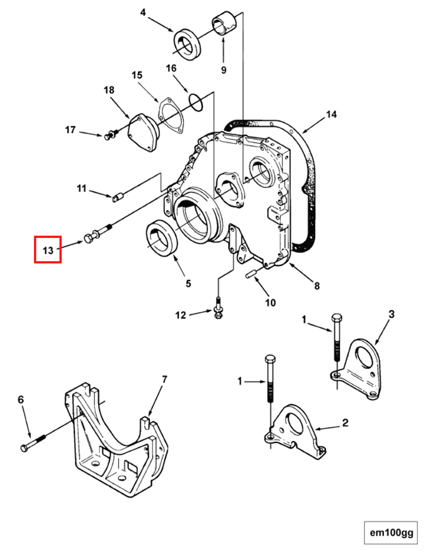 Flywheel | Cummins 3031733 | Flywheel Housing Support