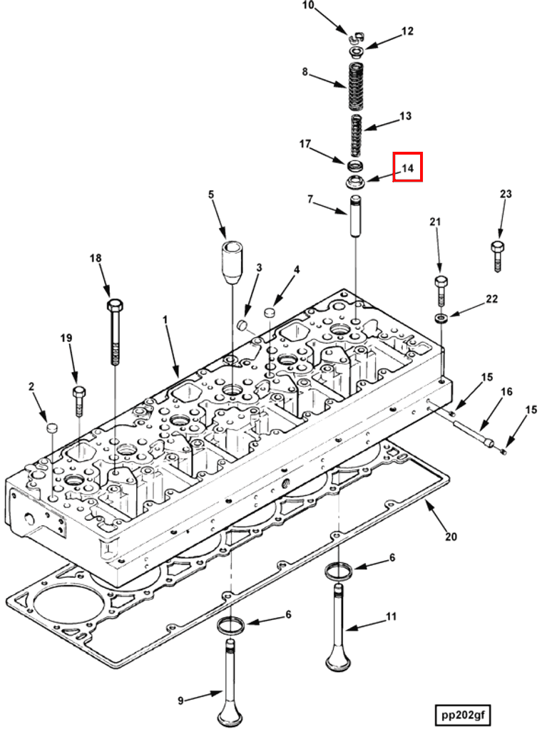 Valve | Cummins 3033230 | Valve Spring Guide