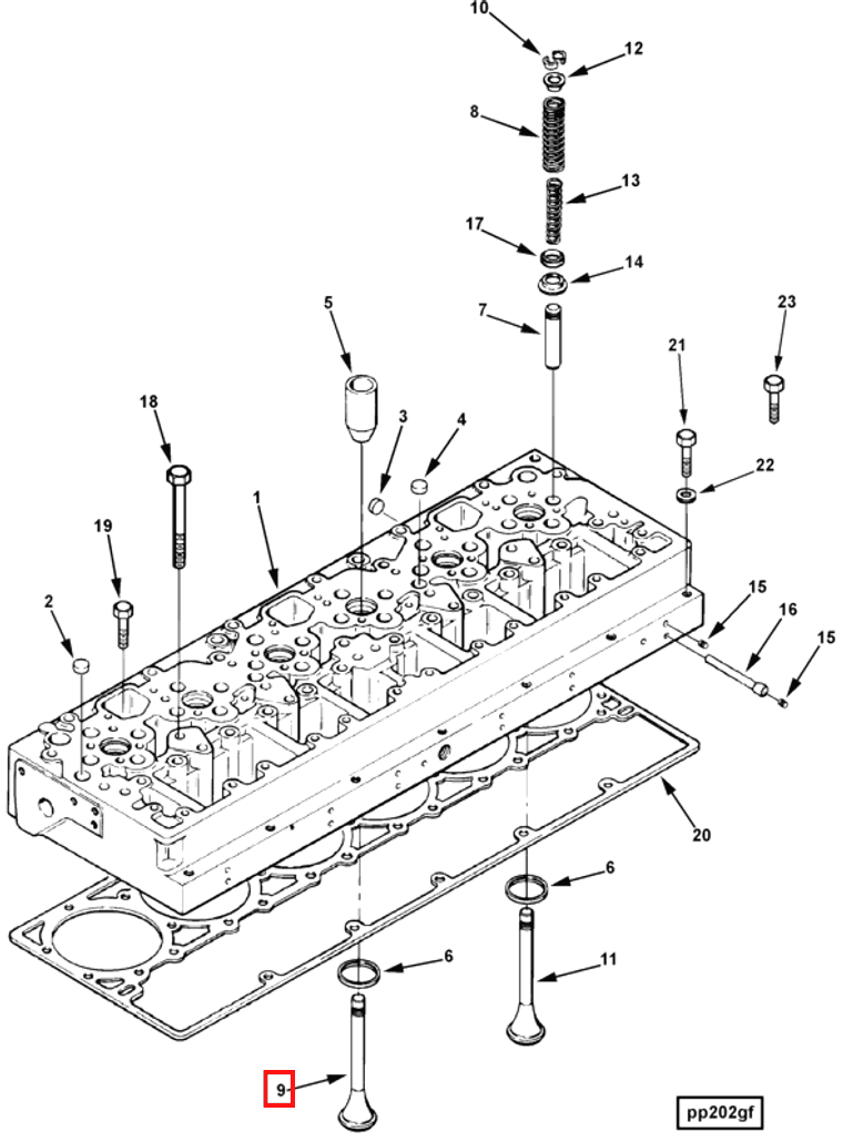 Valve | Cummins 3033234 | Intake Valve