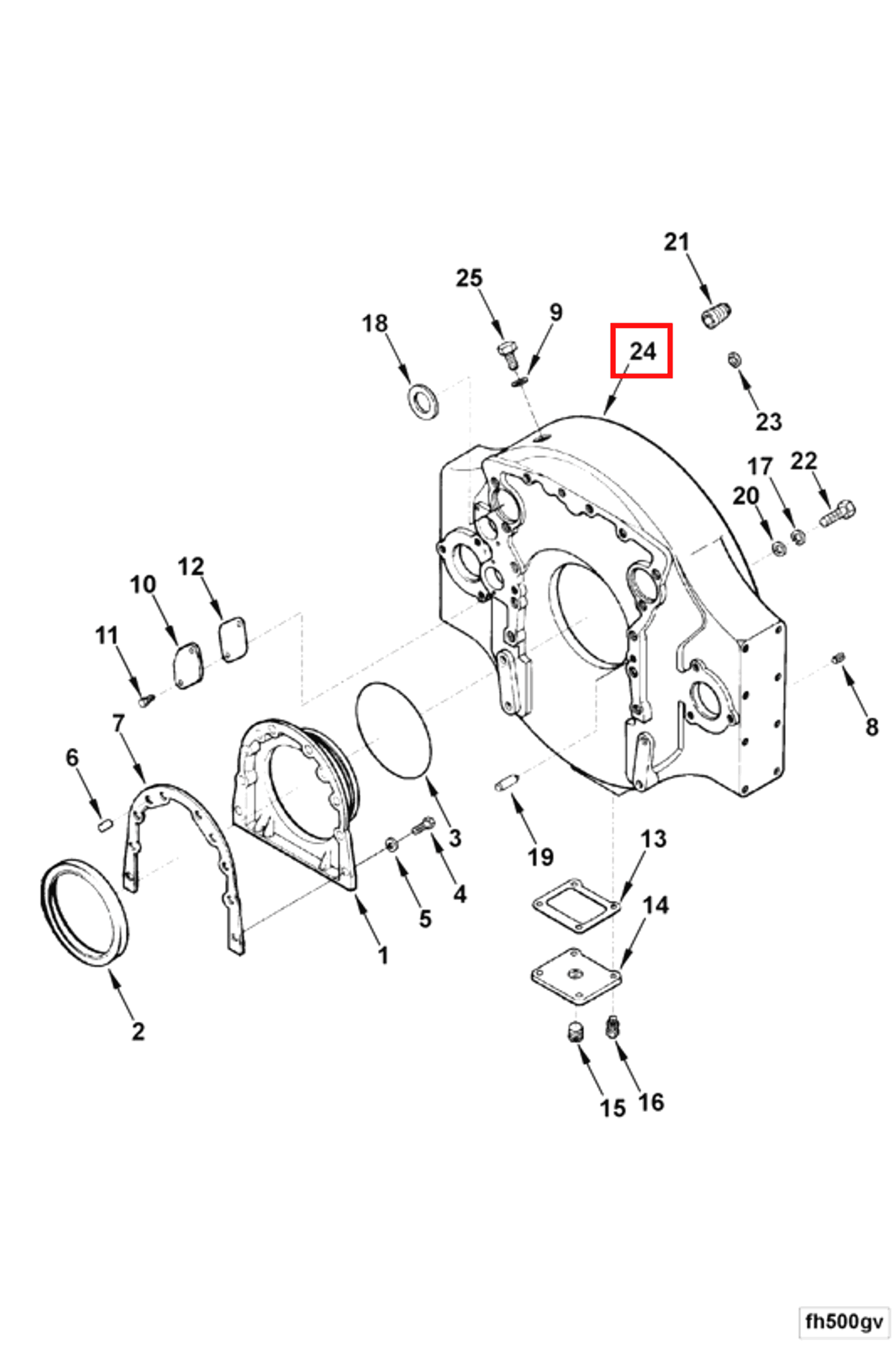 Flywheel | Cummins 3034990 | Flywheel Housing