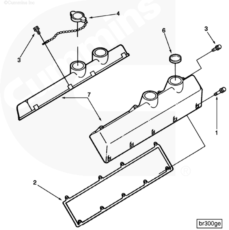 Valve | Cummins 3036715 | Valve Cover