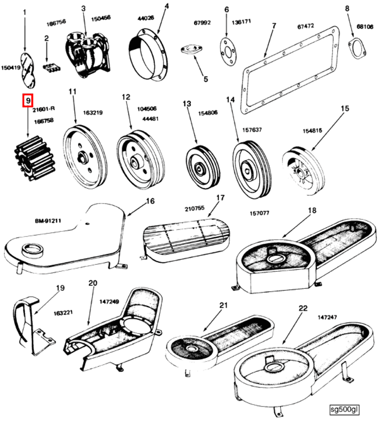 Water Pump | Cummins 3040773 | Water Pump Impeller