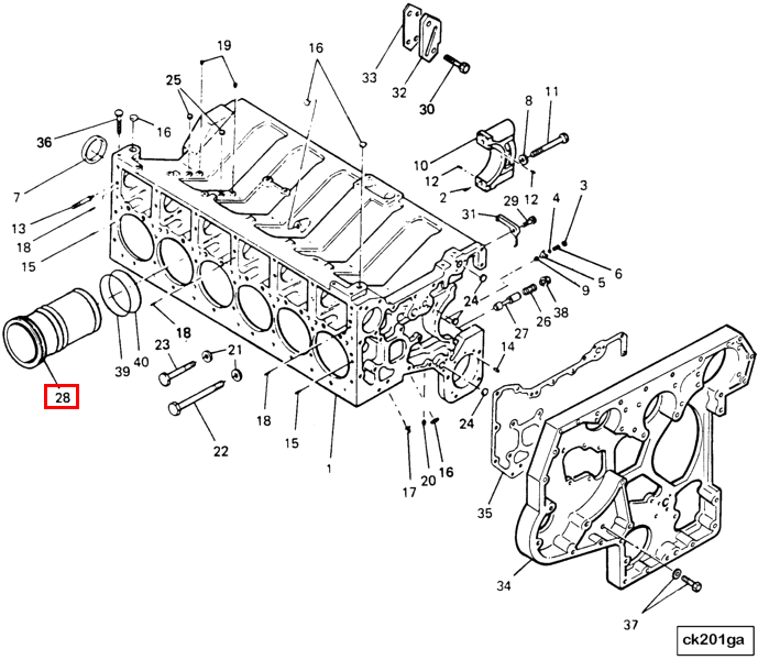 Cylinder liner | Cummins 3040882