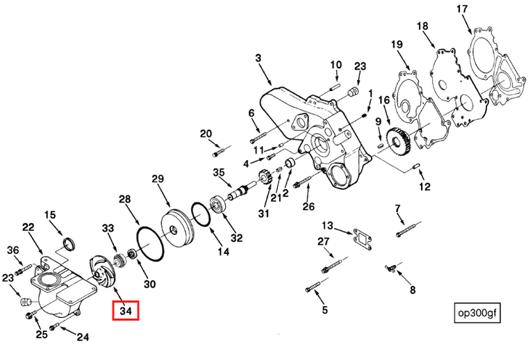 Water Pump | Cummins 3040909 | Water Pump Impeller