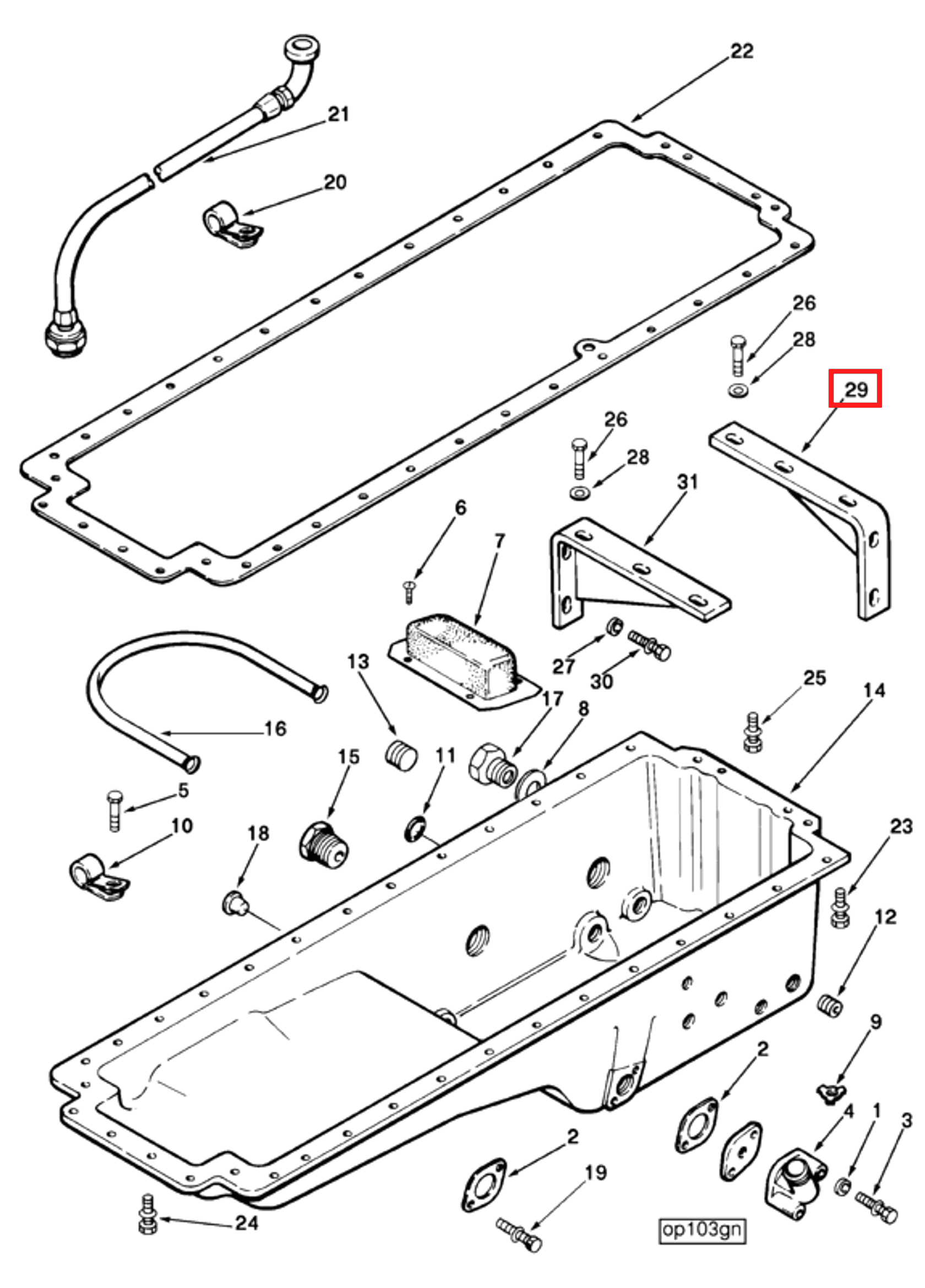 Flywheel | Cummins 3043108 | Flywheel Housing Support