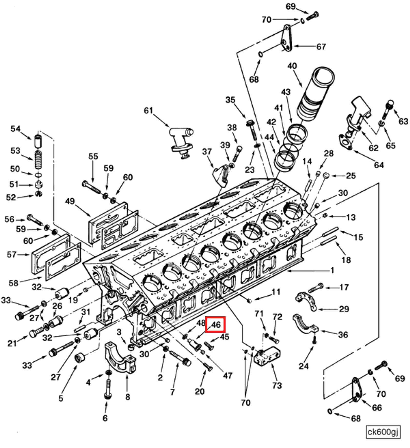 Piston | Cummins 3044464 | Piston Cooling Nozzle