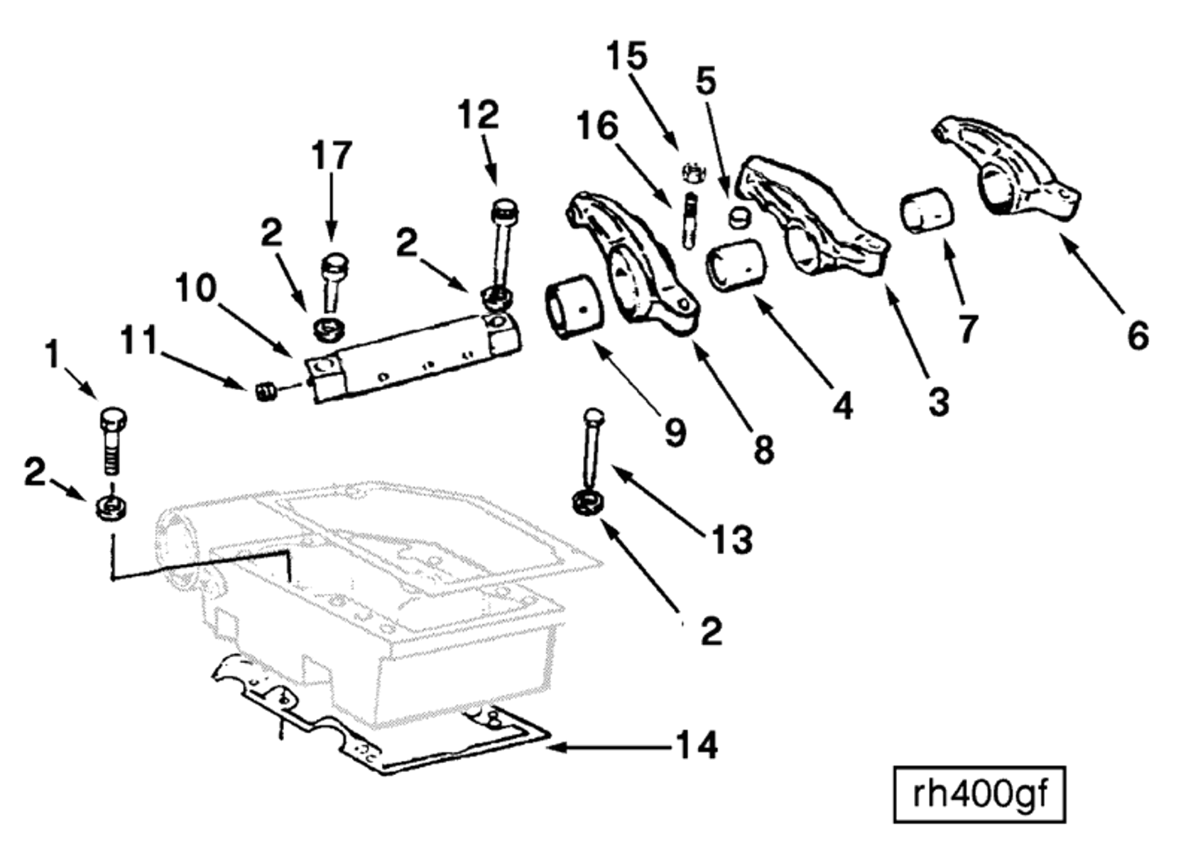 Rocker | Cummins 3045468 | Rocker Lever Shaft