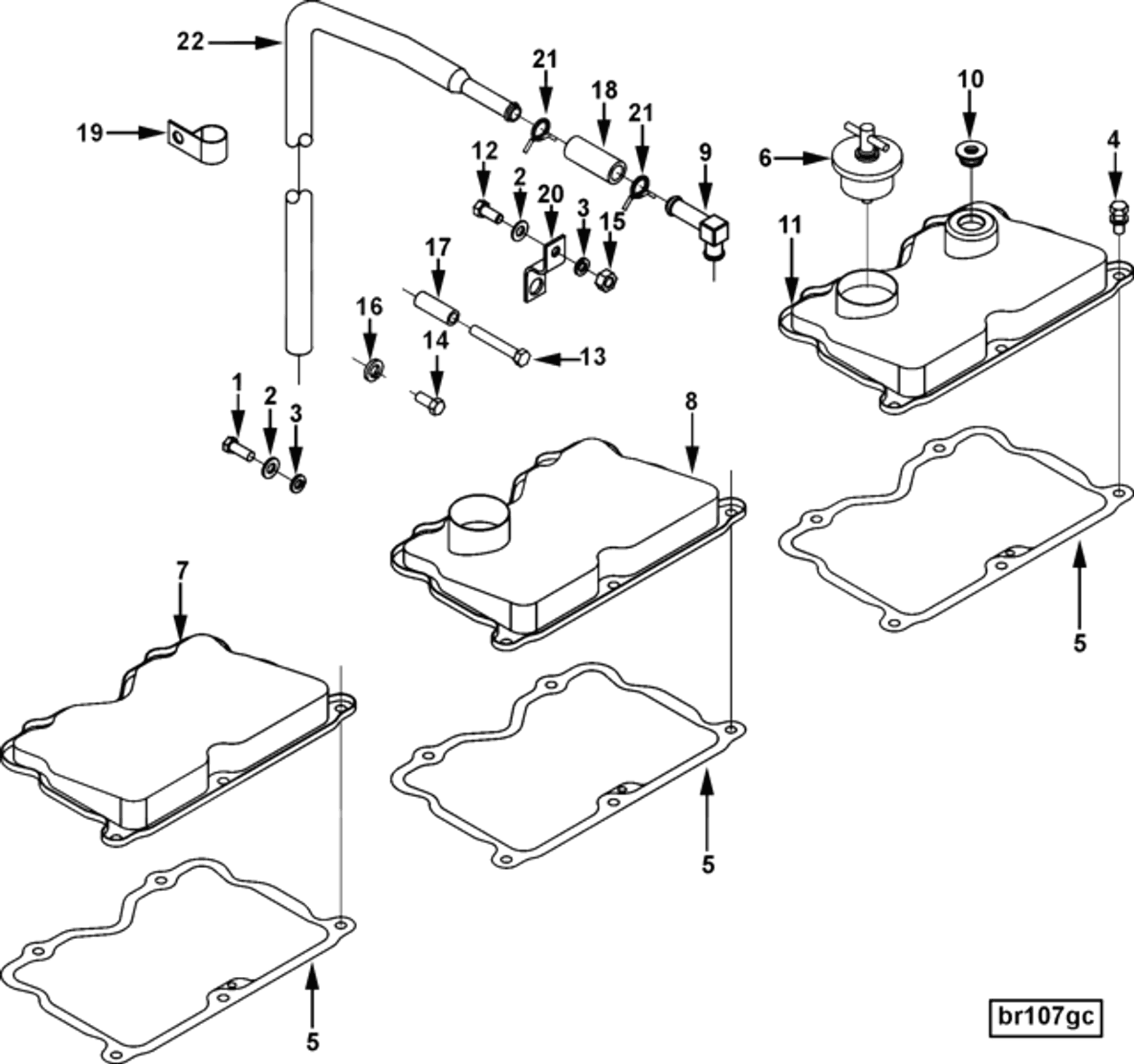 Rocker | Cummins 3049257 | Rocker Lever Cover