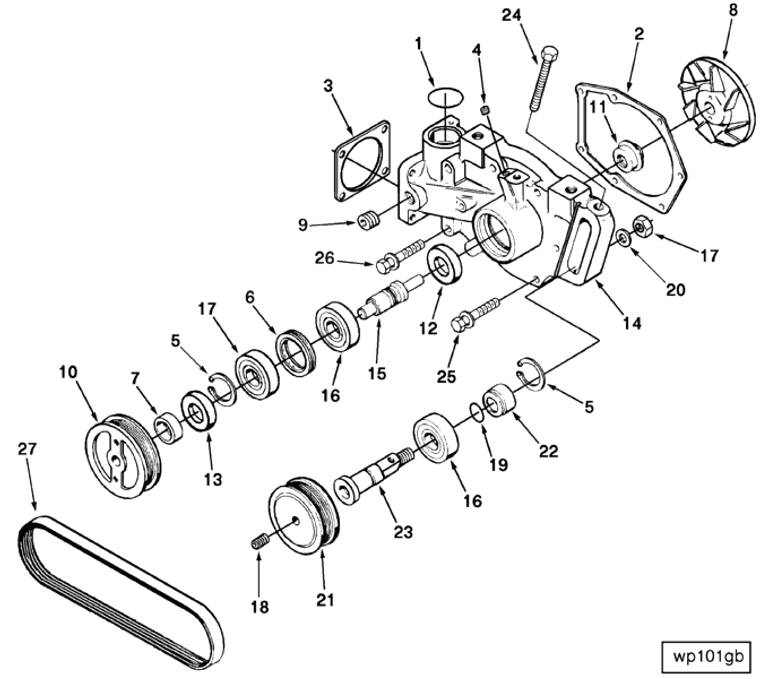 Water Pump | Cummins 3051348 | Water Pump Idler Pulley