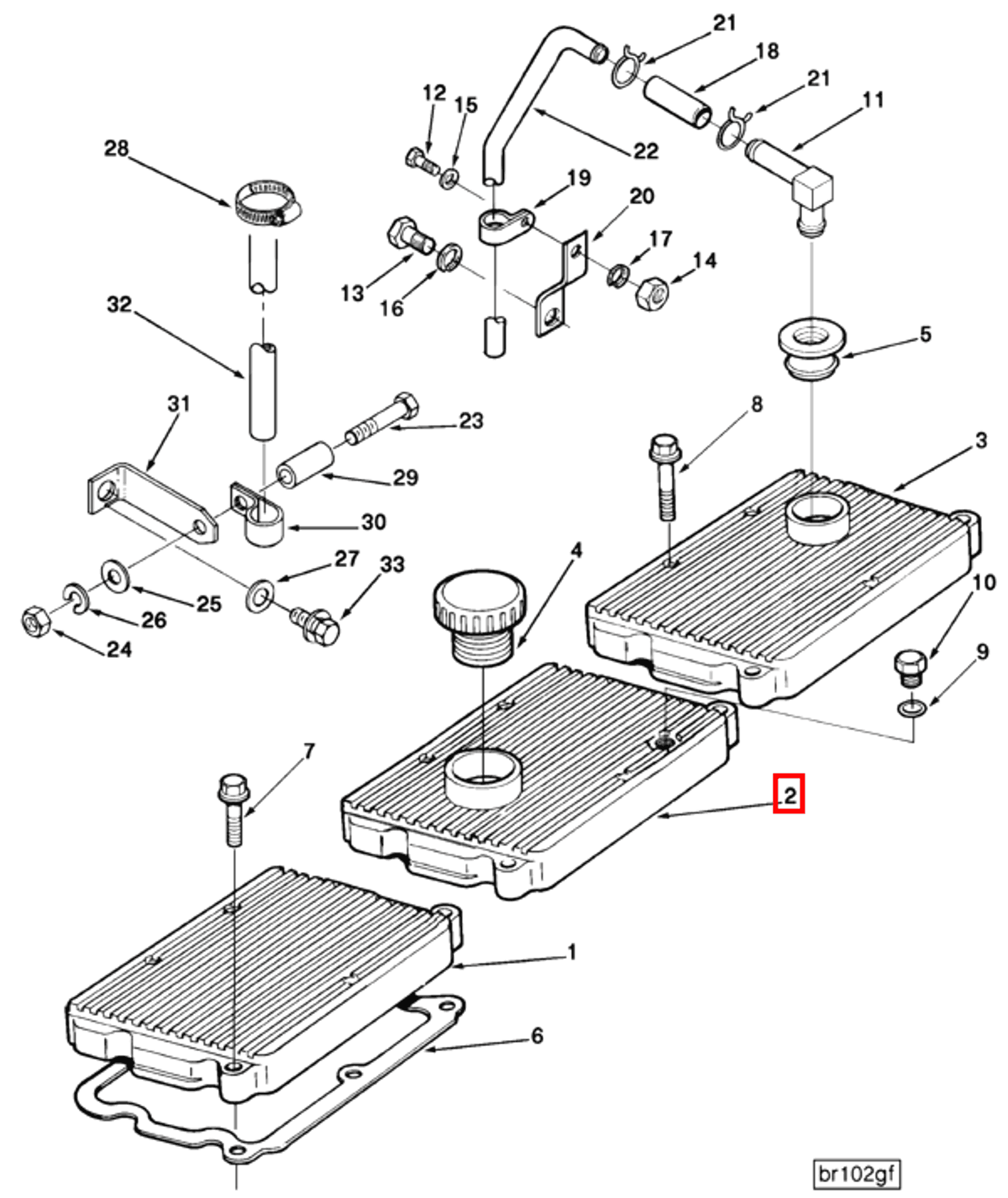 Rocker | Cummins 3052853 | Rocker Lever Cover