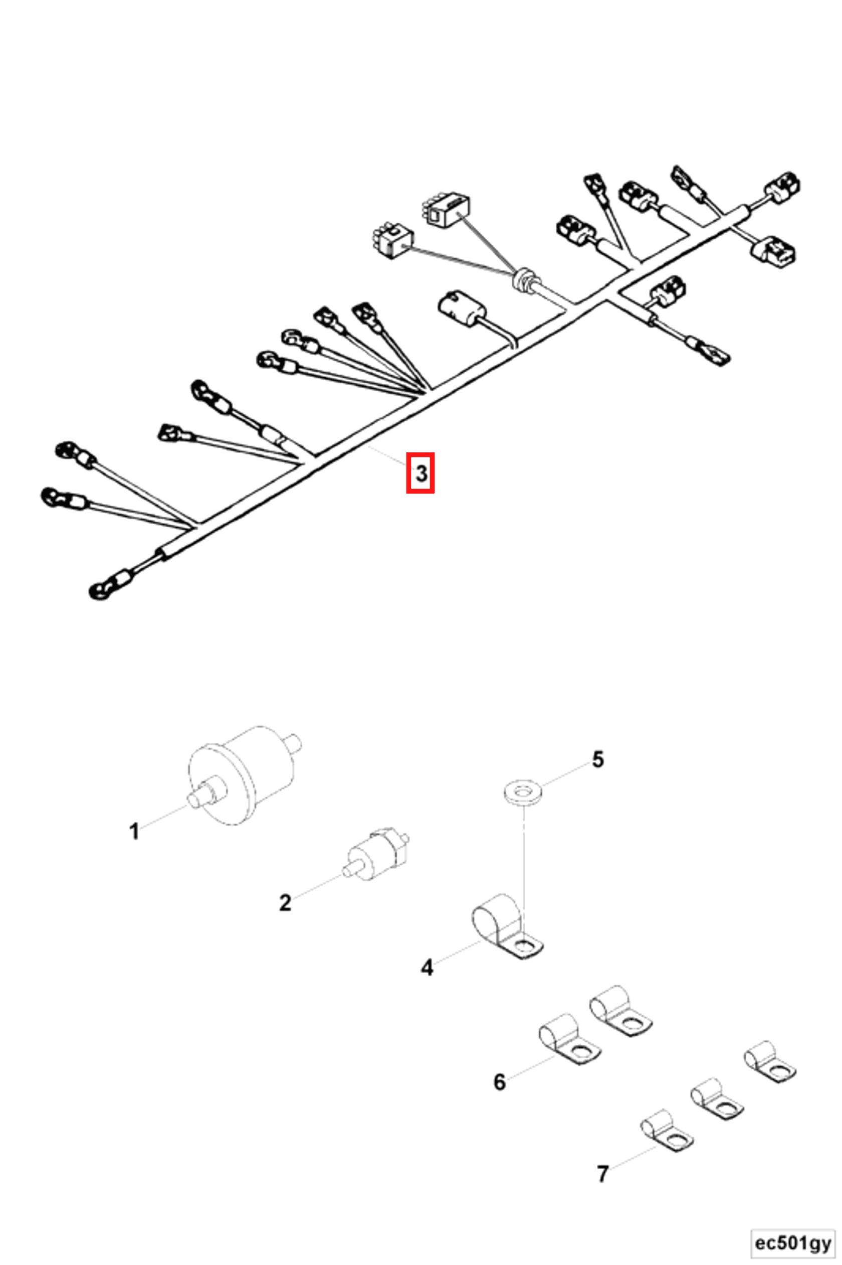 Ring | Cummins 3053029 | Wiring Harness