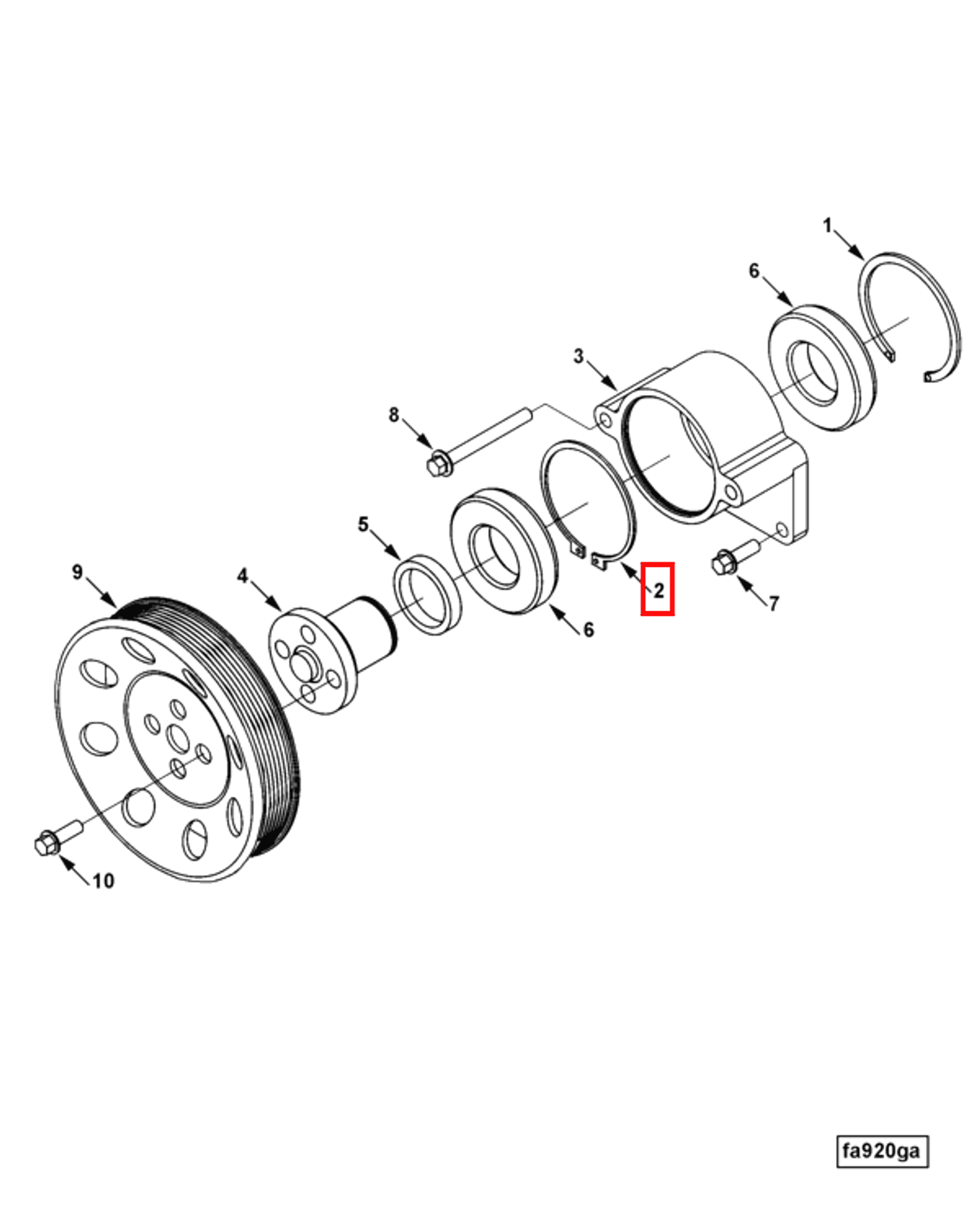 Retainer | Cummins 3053152 | Retaining Ring