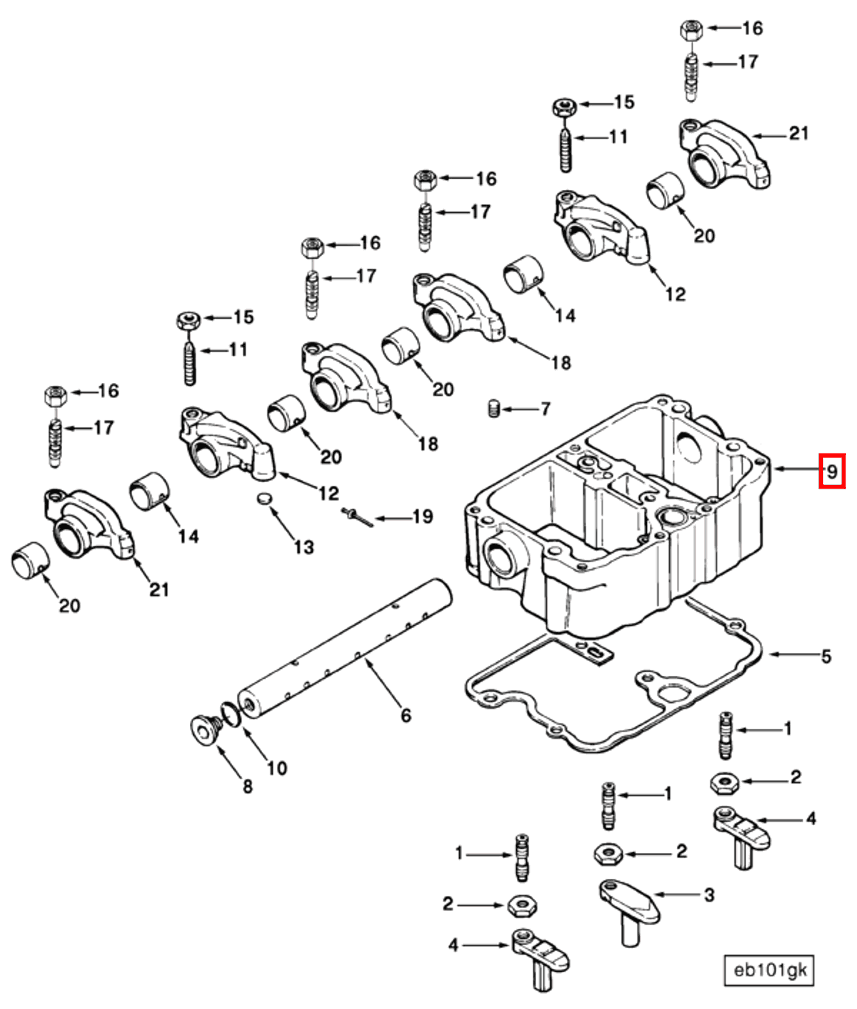 Rocker | Cummins 3054265 | Rocker Lever Housing