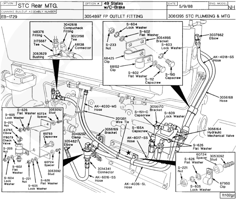 Valve | Cummins 3056169 | Valve Bracket